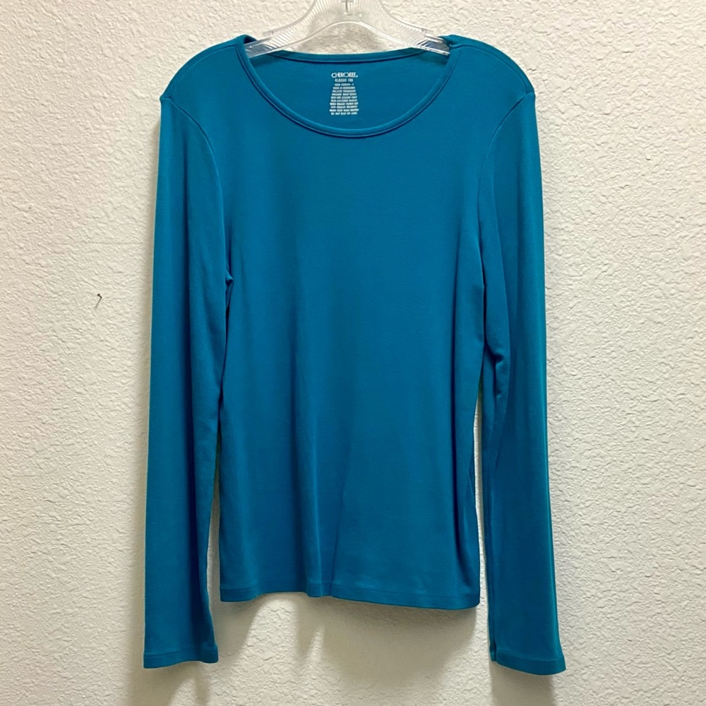 LIKE NEW Aqua Blue Long Sleeve Tee